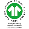 Sustainability: GOTS 80% - CU844876
