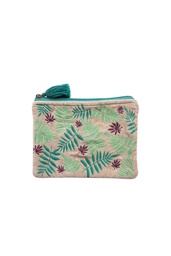 [BAG272] Velvet bag Leaves