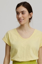 [S25C43] Loose shirt made of organic cotton (lemon)