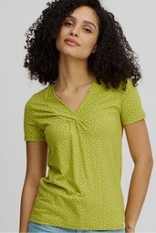 [S25C09] Jersey-Shirt mit V-Ausschnitt (dots)