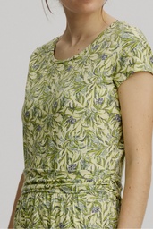 [S25E09] Tailliertes Minikleid aus Jersey (summer leafs)