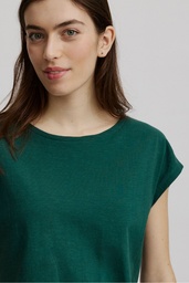 [S25C46] Lässiges Slub-Shirt (rain forest)