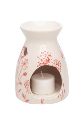 [POR533] Duftöllampe FLORAL red